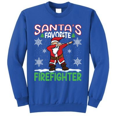 Dab Santas Favorite Firefighter Christmas Santa Dabbing Funny Gift Sweatshirt