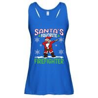 Dab Santas Favorite Firefighter Christmas Santa Dabbing Funny Gift Ladies Essential Flowy Tank