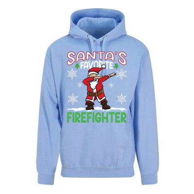 Dab Santas Favorite Firefighter Christmas Santa Dabbing Funny Gift Unisex Surf Hoodie