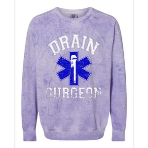 Drain Surgeon Funny Plumber And Pipefitter Colorblast Crewneck Sweatshirt