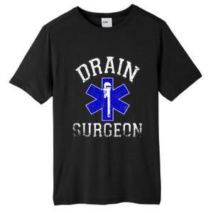 Drain Surgeon Funny Plumber And Pipefitter Tall Fusion ChromaSoft Performance T-Shirt