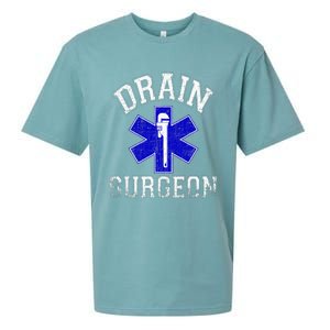 Drain Surgeon Funny Plumber And Pipefitter Sueded Cloud Jersey T-Shirt