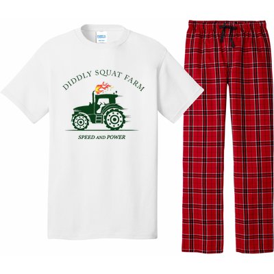 Diddly Squat Farm Green Tractor Farmer Pajama Set