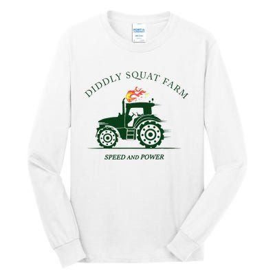 Diddly Squat Farm Green Tractor Farmer Tall Long Sleeve T-Shirt