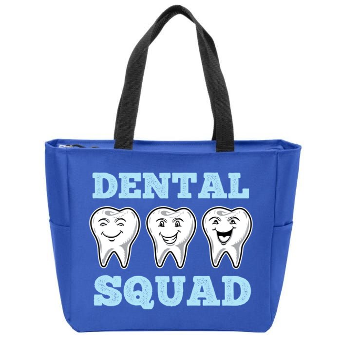 Dental Squad For Dental Assistant Funny Gift Zip Tote Bag