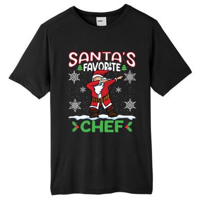 Dab Santas Favorite Chef Christmas Santa Dabbing Gift Tall Fusion ChromaSoft Performance T-Shirt