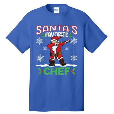 Dab Santas Favorite Chef Christmas Santa Dabbing Gift Tall T-Shirt