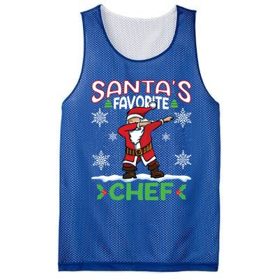 Dab Santas Favorite Chef Christmas Santa Dabbing Gift Mesh Reversible Basketball Jersey Tank