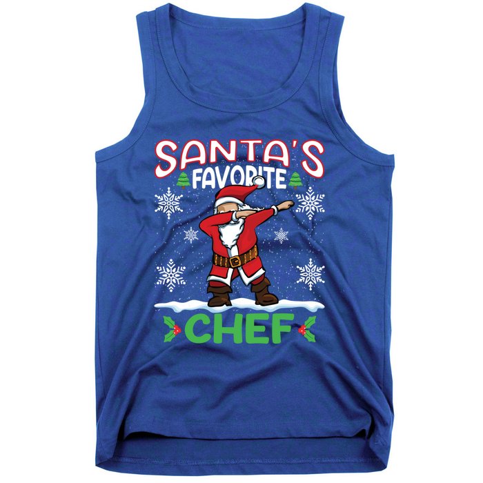 Dab Santas Favorite Chef Christmas Santa Dabbing Gift Tank Top