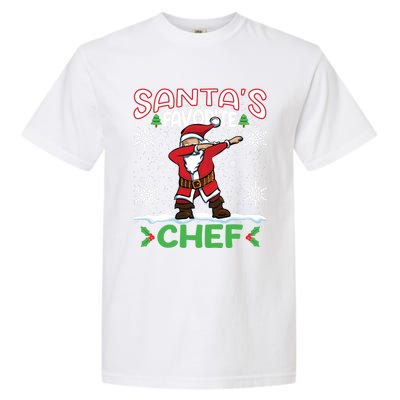 Dab Santas Favorite Chef Christmas Santa Dabbing Gift Garment-Dyed Heavyweight T-Shirt