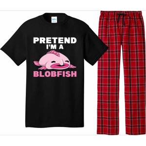 Deep Sea Fish Sea Animal Pretend Im A Blobfish Cool Gift Pajama Set