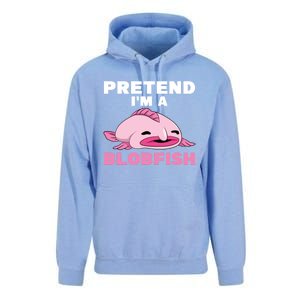 Deep Sea Fish Sea Animal Pretend Im A Blobfish Cool Gift Unisex Surf Hoodie