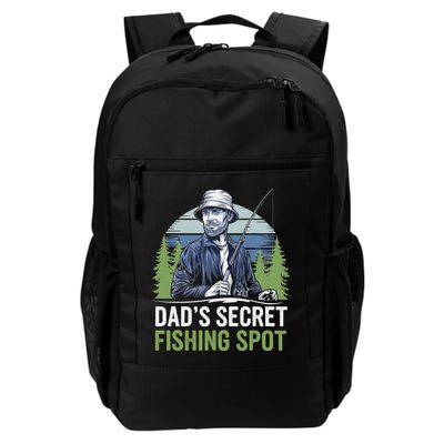 Dads Secret Fishing Spot Funny Fathers Day Fish Lover Backpack