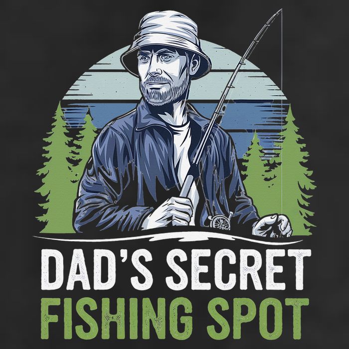 Dads Secret Fishing Spot Funny Fathers Day Fish Lover 11oz C Handle Ceramic Mug