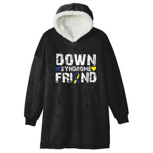 Down Syndrome Friend Family Matching For Down Syndrome Awareness Gift Hooded Wearable Blanket