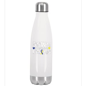 Down Syndrome Friend Family Matching For Down Syndrome Awareness Gift Stainless Steel Insulated Water Bottle