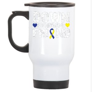 Down Syndrome Friend Family Matching For Down Syndrome Awareness Gift Stainless Steel Travel Mug