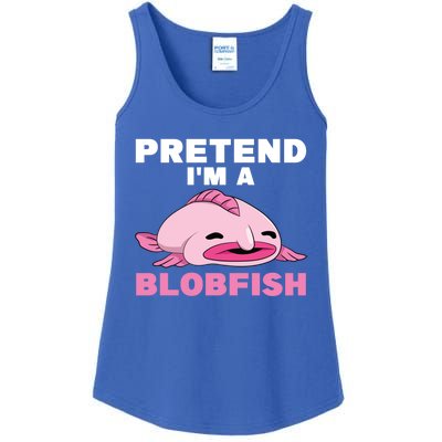 Deep Sea Fish Sea Animal Pretend Im A Blobfish Gift Ladies Essential Tank