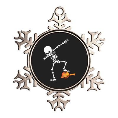 Dabbing Skeleton Funny Dabbing Halloween Dab Dance Metallic Star Ornament