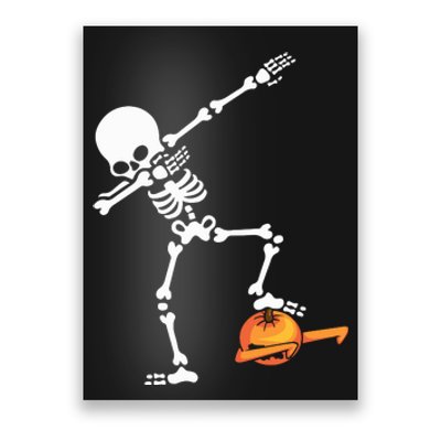 Dabbing Skeleton Funny Dabbing Halloween Dab Dance Poster