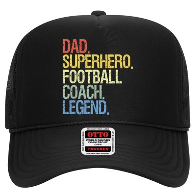 Dad Superhero Football Coach Legend Trucker Hat