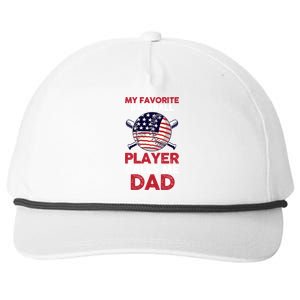 Dad Son Father Baseball Player Gift Snapback Five-Panel Rope Hat