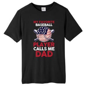 Dad Son Father Baseball Player Gift Tall Fusion ChromaSoft Performance T-Shirt