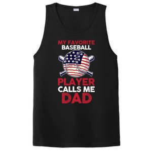 Dad Son Father Baseball Player Gift PosiCharge Competitor Tank