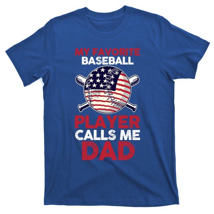 Dad Son Father Baseball Player Gift T-Shirt