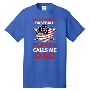 Dad Son Father Baseball Player Gift Tall T-Shirt