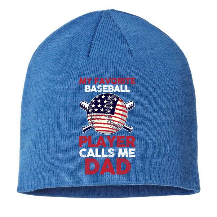 Dad Son Father Baseball Player Gift Sustainable Beanie