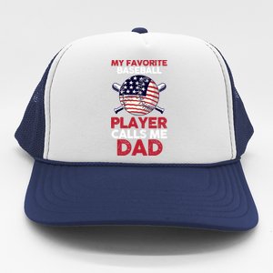 Dad Son Father Baseball Player Gift Trucker Hat