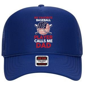 Dad Son Father Baseball Player Gift High Crown Mesh Back Trucker Hat