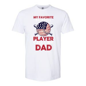 Dad Son Father Baseball Player Gift Softstyle CVC T-Shirt