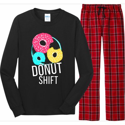 Donut Shift For Mttf Associates Doughnut Schedule Long Sleeve Pajama Set