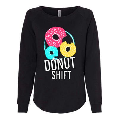 Donut Shift For Mttf Associates Doughnut Schedule Womens California Wash Sweatshirt