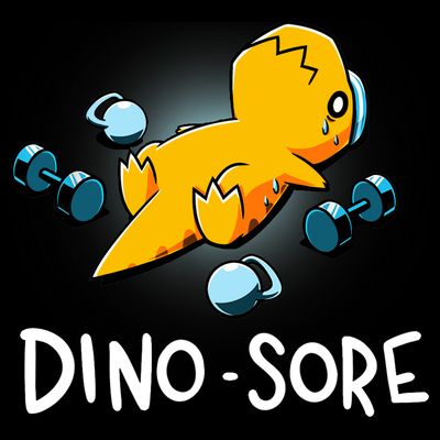 Dino Sore Funny Dinosaur Workout Gym Lifting Fitness T-Shirt