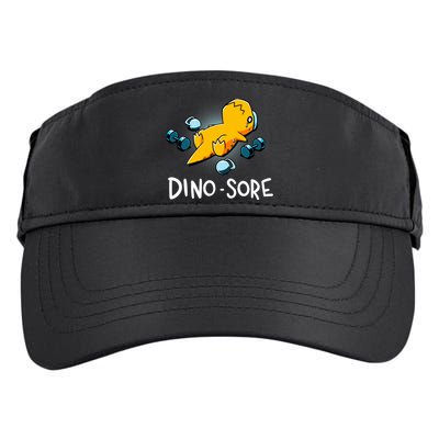 Dino Sore Funny Dinosaur Workout Gym Lifting Fitness Adult Drive Performance Visor