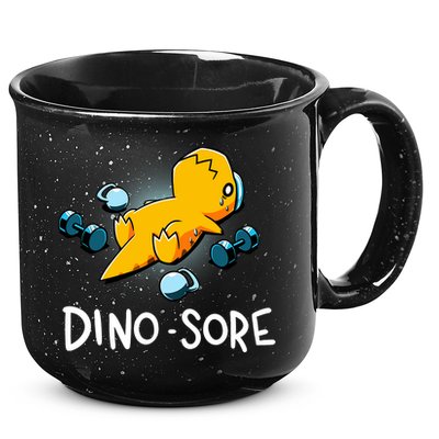 Dino Sore Funny Dinosaur Workout Gym Lifting Fitness 15oz Campfire Ceramic Mug