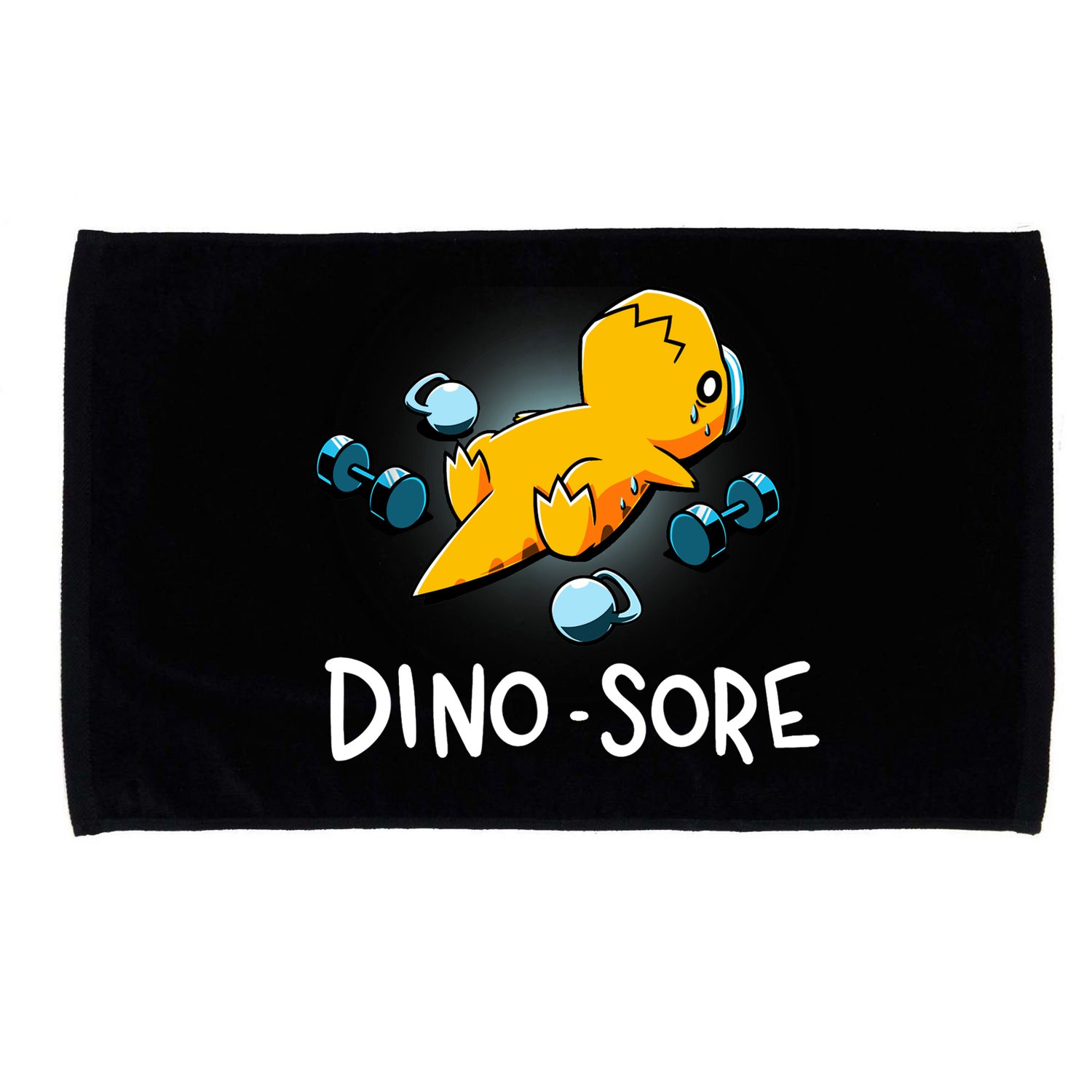 Dino Sore Funny Dinosaur Workout Gym Lifting Fitness Microfiber Hand Towel