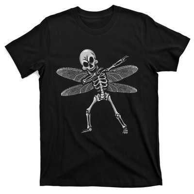 Dabbing Skeleton Fairy Funny Halloween GoblinCore T-Shirt