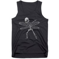 Dabbing Skeleton Fairy Funny Halloween GoblinCore Tank Top