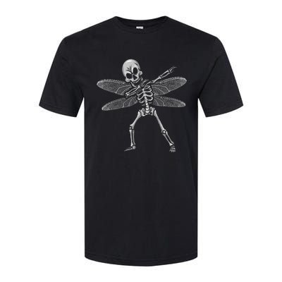 Dabbing Skeleton Fairy Funny Halloween GoblinCore Softstyle CVC T-Shirt