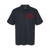 Dragon Sound Friends Through Eternity Red Print Softstyle Adult Sport Polo