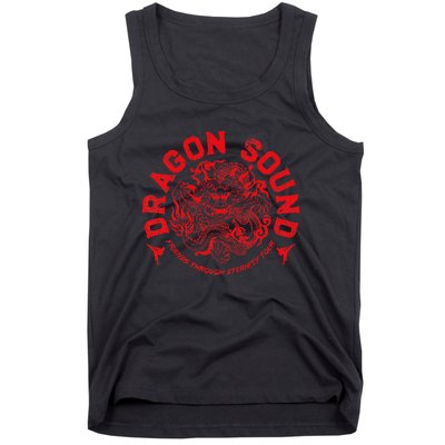 Dragon Sound Friends Through Eternity Red Print Tank Top