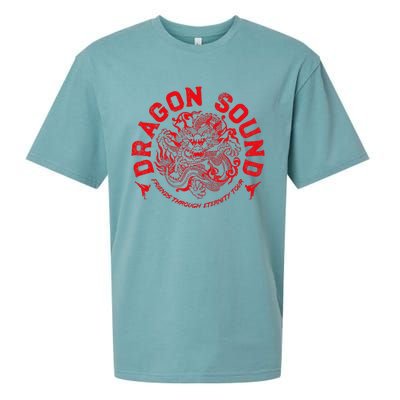 Dragon Sound Friends Through Eternity Red Print Sueded Cloud Jersey T-Shirt