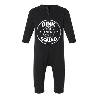 Dink Squad Funny Quote Dual Income No Gift Infant Fleece One Piece