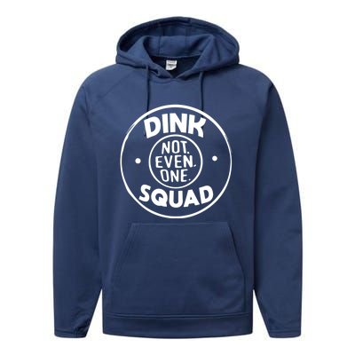 Dink Squad Funny Quote Dual Income No Gift Performance Fleece Hoodie