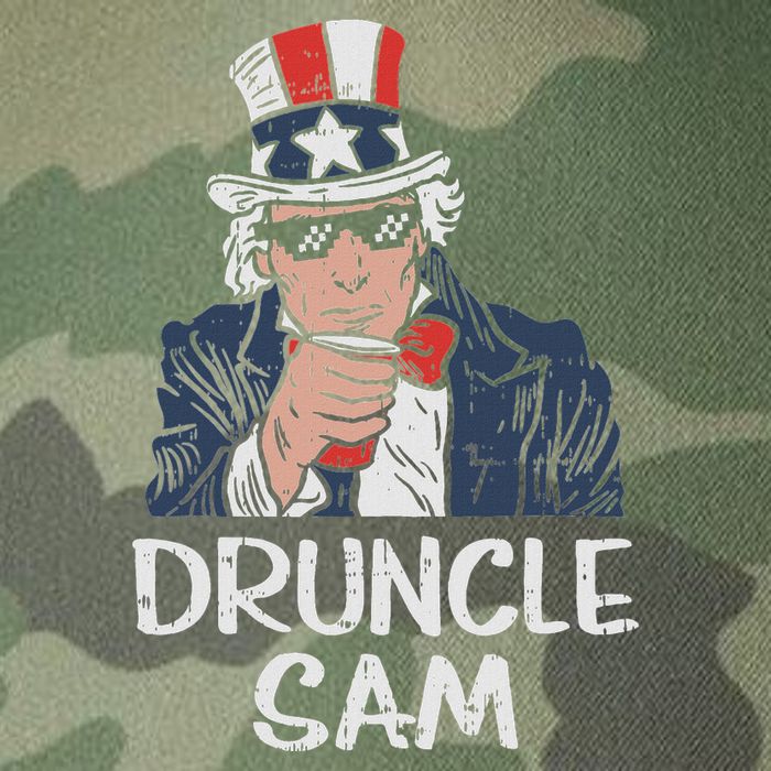 Druncle Sam Funny Uncle Sam Beer 4th Of July Party Drinking Legacy Tie Dye Trucker Hat