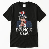Druncle Sam Funny Uncle Sam Beer 4th Of July Party Drinking Tall T-Shirt